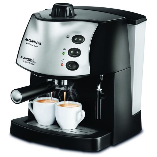 Cafeteira Expresso Mondial Coffee Cream Preto C-08 1850