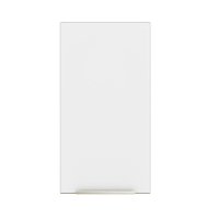 Armário Aéreo Madesa Lux 35 cm 1 Porta - Branco/Branco Veludo
