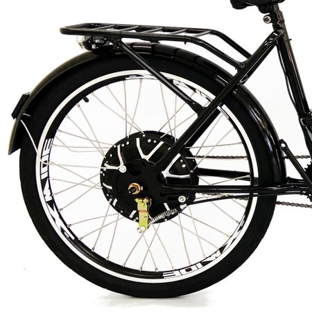 Bicicleta Elétrica Confort 800W 48V 15 Ah - Preta