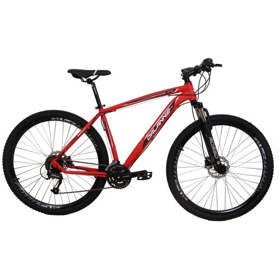 Bicicleta Aro 29 Quadro 19 Alumínio 27 Marchas Freio Hidráulico Trail - Vermelho