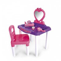 Brinquedo Infantil Poliplac Master Penteadeira Fashion Com Cadeira