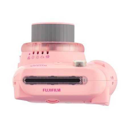 Câmera instantânea Fujifilm Instax Mini 9 Rosa Chiclé com 3 filtros coloridos