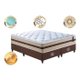 Conjunto Cama Box Queen (Colchão + Box) de Molas Cama inBox Smart Pró 158x198x60 Bege