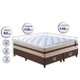 Conjunto Cama Box Queen (Colchão + Box) de Molas Cama inBox Smart Pró 158x198x60 Bege