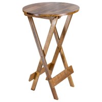 Mesa de Madeira Bistrô Mel Maplan Redonda Tampo Pinus