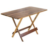 Mesa Madeira Dobrável 120x70 cm Mel Maplan Tampo Pinus