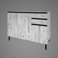 Balcão Sem Tampo Indekes Juliana 120 cm