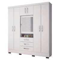 Guarda-Roupas Grafite  com 7 Portas 3 Gavetas Colibri