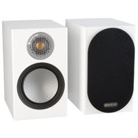 Monitor Audio Silver 50 - Par de caixas acústicas Bookshelf 2-vias para Home Theater Branco
