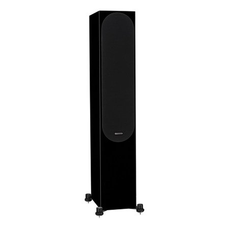 Monitor Audio Silver 300 - Par de caixas acústicas Torre para Home Theater Preto Laqueado