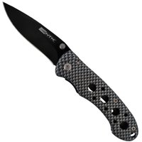 Canivete De Bolso Stelt NTK Aço Inox 420 Fosfatizado Tático Esportivo Preto E Cinza
