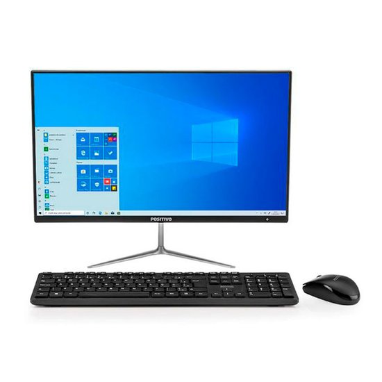 Computador All In One Dual Core 500GB 4GB RAM Tela 21,5 Windows 10 Positivo