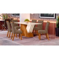 Mesa Epic Com 6 Cadeiras Vita 1,60cm Henn