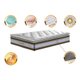 Colchão Solteiro de Molas Ensacadas D33 com Pillow TOP Cama inBox Select 88x188x32 Café