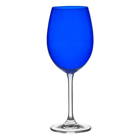 Jogo com 6 taças vinho tinto 450ml azul