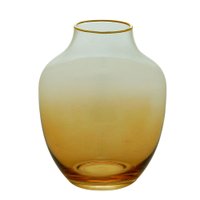 Vaso vidro ombré dourado 12x15cm