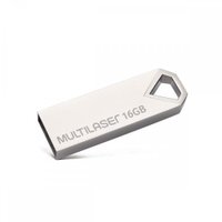 Pen Drive Diamond 16GB USB Metálico Leitura 10MB / Gravação 3MB - Multilaser