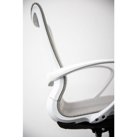 Cadeira Para Escritório Diretor Giratória Ergonômica - Anima - Branco