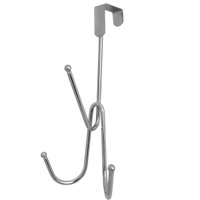 Gancho para Porta Cabide Triplo De Encaixe Pendurar Roupa Toalha Cromado