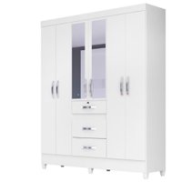 Guarda Roupa Moval com 6 Portas e 3 Gavetas Itatiba