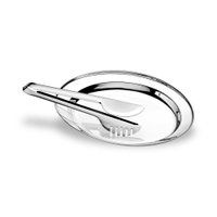 Bandeja para Servir com Pegador 30cm Inox Up Home - UD023