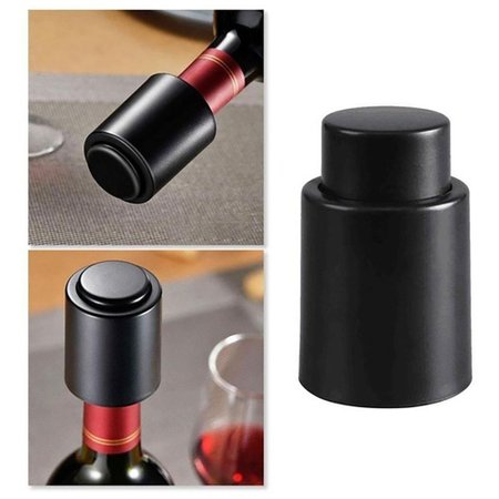 Tampa de pressão para garradas de vinho 4,7 x 7,2 cm - Preto Brinox