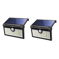 Conjunto 2 Luminárias LED LITOM X001-W1RY79 energia Solar com acionamento por movimento
