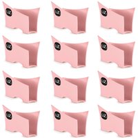 Kit 12 Suportes Porta Guardanapos De Papel Para Mesa Uz Rosa Quartzo