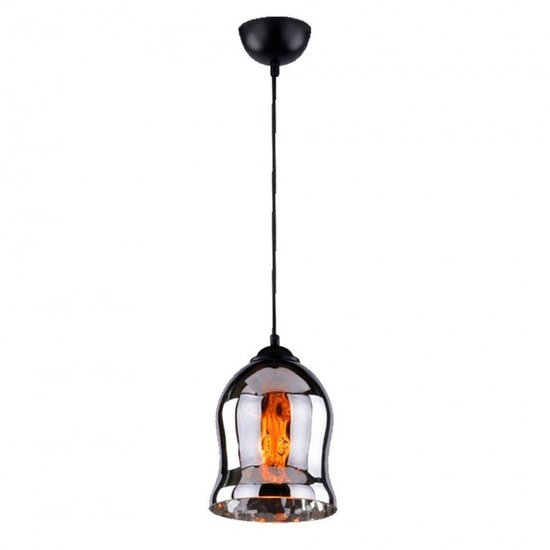 Pendente Cúpula de Vidro Elipse TD 3007 Fume Taschibra