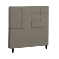 Cabeceira Estofada Casal Bari Em Suede 140x126x15 - Zidi Marrom