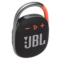 JBL Clip 4 Caixa de Som Bluetooth Ultraportátil à Prova D'água Bateria 10hrs Preto