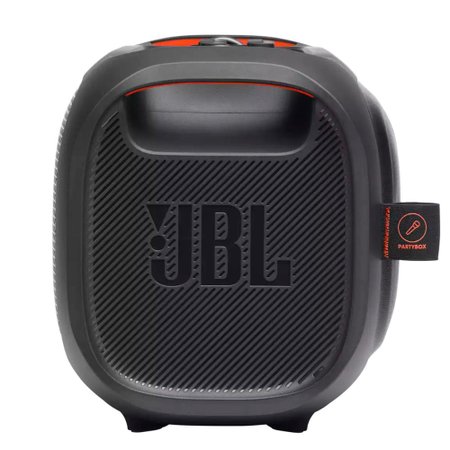 JBL PartyBox On-The-Go - Caixa de Som Bluetooth USB IPX4 com Microfone Sem Fio - Preto
