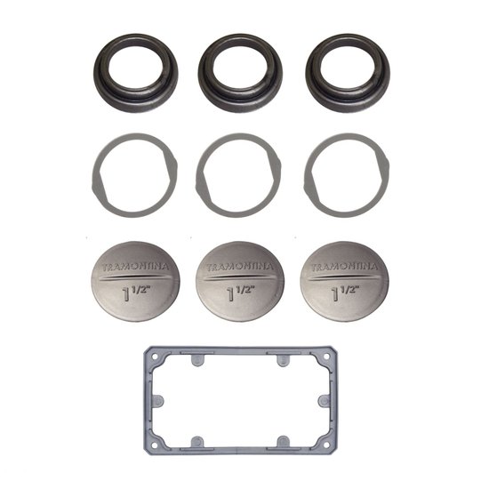 Kit de Vedação IP54 para Condulete Múltiplo 1" Tramontina