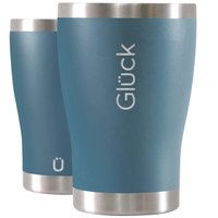 Copo Térmico Tulipinha 354ml Porshe Blue Copo para Cerveja Aço Inox Glück