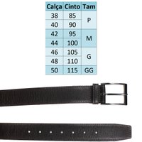 Cinto Social Fasolo Cinto De Couro Masculino Com Fivela Café Tam 100