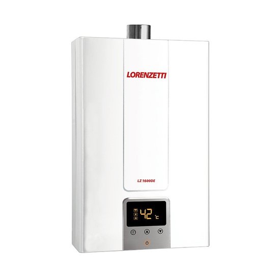 Aquecedor de Água a Gás LZ 1600DE Digital Lorenzetti - GN (Gás Natural)