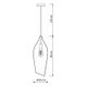 Lustre Pendente Orluce Vino200 OR1234 Rosê Gold E27 Bivolt