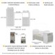 Quarto Infantil com Berço-Cômoda Laura Multimóveis Branco/Cinza