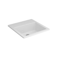 Cuba de Sobrepor Deca 42x42 L.730.17 Quadrada com Mesa Branca