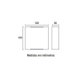 Arandela Blumenau Clean Led Quadrada 3W Bivolt 3000K Preta