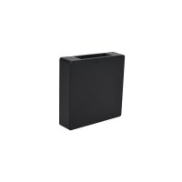 Arandela Blumenau Clean Led Quadrada 3W Bivolt 3000K Preta