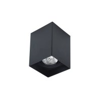 Spot de Sobrepor Nordecor Loch AR70 GU10 Quadrado Bivolt Preto