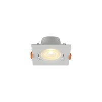 Spot de Led Blumenau Slim Quadrado 3W Bivolt 3000K Luz Amarela