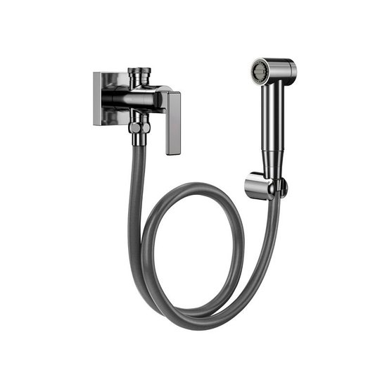 Ducha Higiênica Docol Stillo 823748 com Registro e Derivação Grafite Polido