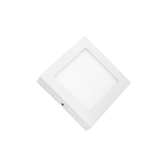 Painel de Led Lorenzetti Quadrado de Sobrepor 12W Bivolt 3000K Luz Amarela