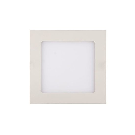 Painel de Led Blumenau Quadrado de Embutir 12W Bivolt 3000K Luz Amarela