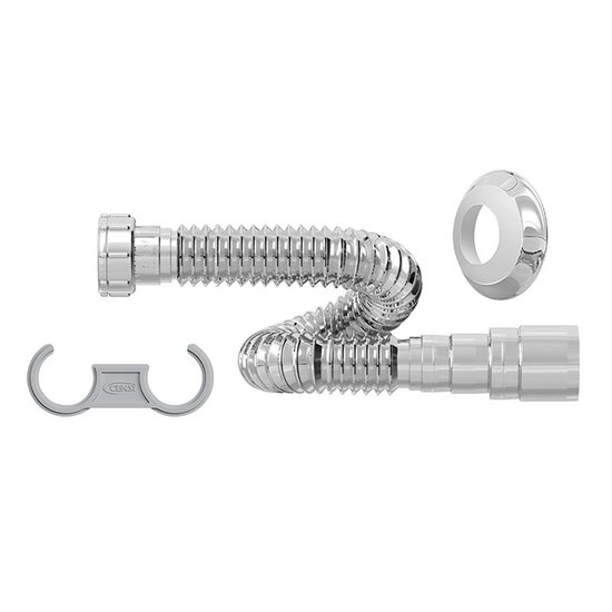 Sifão Sanfonado Extensível Censi 74cm Cromado