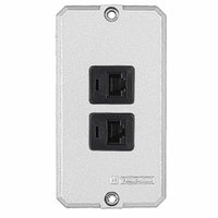 Tampa para condulete 1/2" e 3/4" com 2 tomada RJ45 [cat.5E]