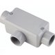 Condulete fixo tipo "T" Tramontina 3/4" - com tampa - sem rosca - com pintura