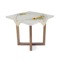 Toalha de mesa Quadrada de Chá Karsten 100% Algodão Flor do Sol